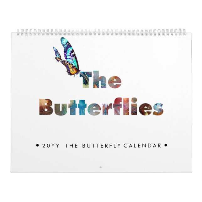 The Butterflies Calendar Personalize The Year  (Cover)