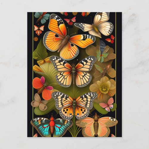 The Butterflies  Modern Haeckel  Postcard