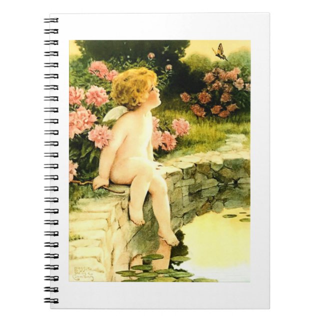 THE BUTTERFLY Bessie Pease Gutmann Art  Notebook (Front)