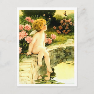 THE BUTTERFLY Bessie Pease Gutmann Postcard