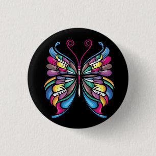 the butterfly design button