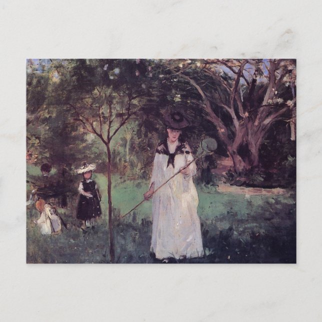 The Butterfly Hunt by Berthe Morisot Postcard (Front)