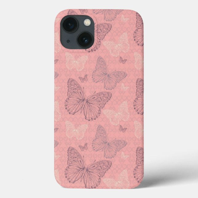 The Butterfly Pink Case-Mate iPhone Case (Back)
