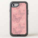 The Butterfly Pink Otterbox Defender Iphone Se/8/7 Case at Zazzle