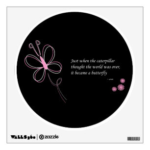The Butterfly Quote Wall Decal