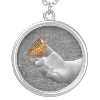 The Butterfly Whisperer Silver Plated Necklace