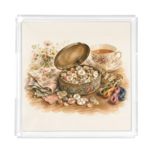 The Button Tin Acrylic Tray