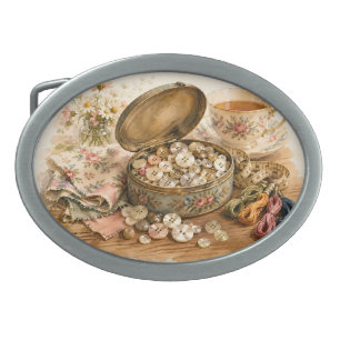 The Button Tin Belt Buckle