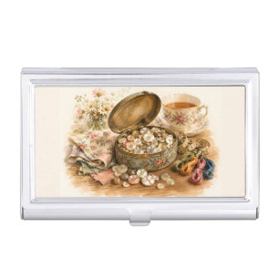 The Button Tin Business Card Case