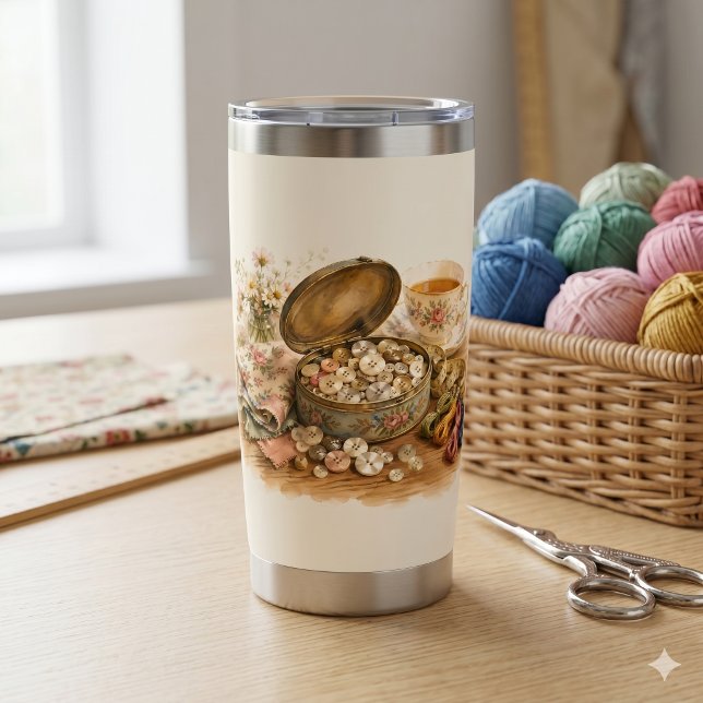 The Button Tin  Insulated Tumbler (The Button Tin Insulated Tumbler)