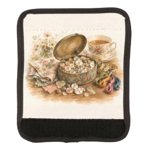 The Button Tin Luggage Handle Wrap