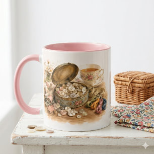The Button Tin Mug