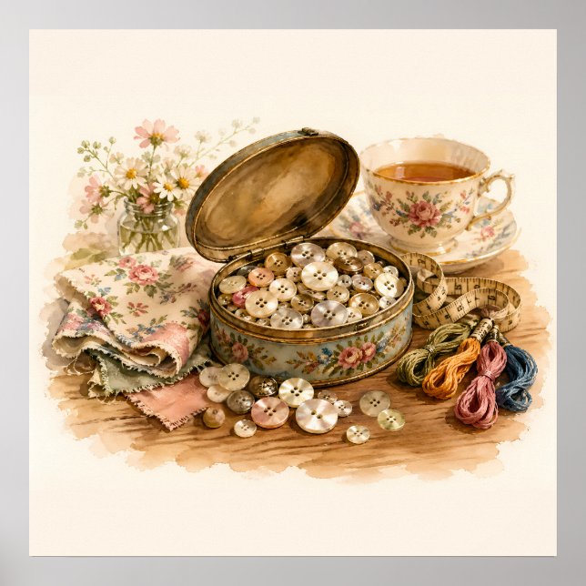 The Button Tin Poster (Front)