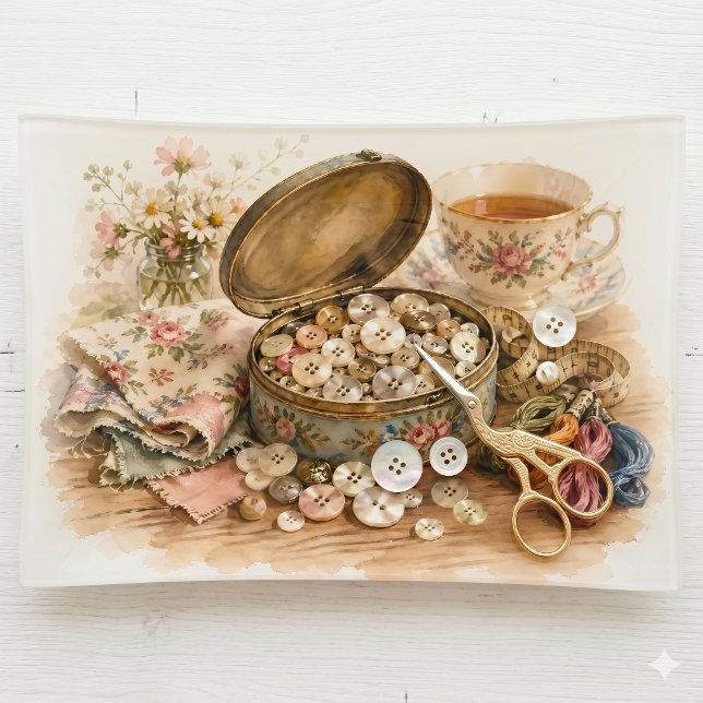 The Button Tin Trinket Tray (The Button Tin Trinket Tray )