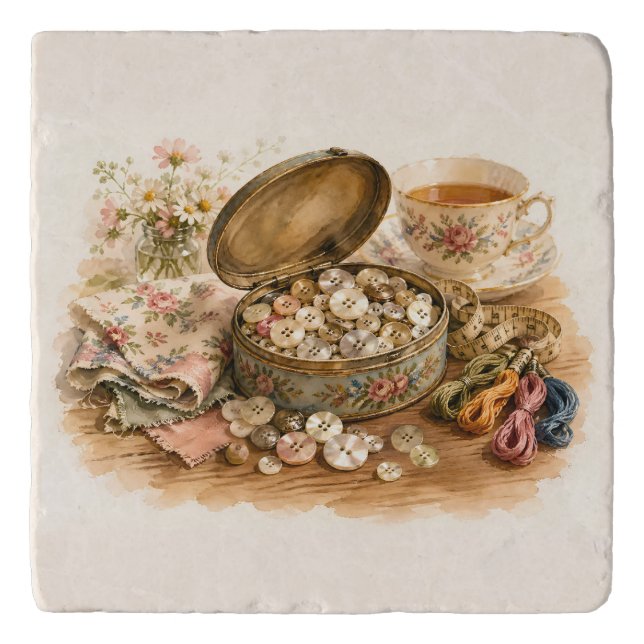 The Button Tin Trivet (Front)