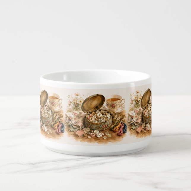 The Button Tin Water Bottle Bowl (Center)