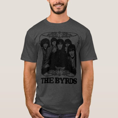 The Byrds Retro Style Fan Art Design T_Shirt
