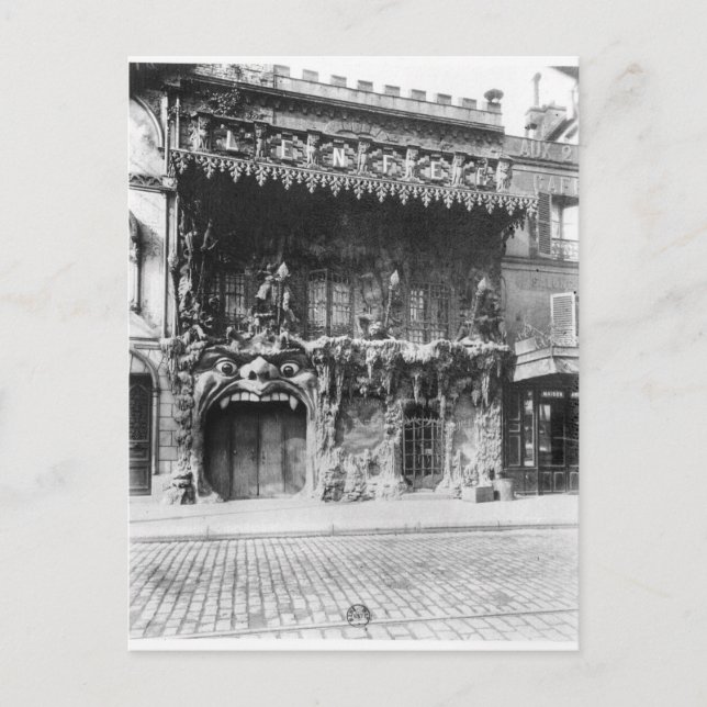 The Cabaret de 'l'Enfer' in Paris Postcard (Front)