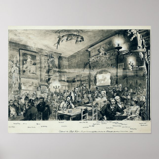 The Cabaret du Chat Noir, 1886 Poster (Front)