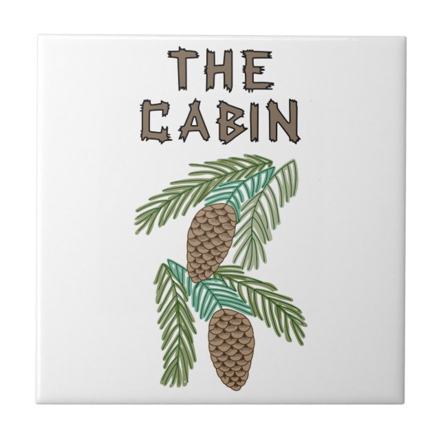 The Cabin Ceramic Tile (Front)