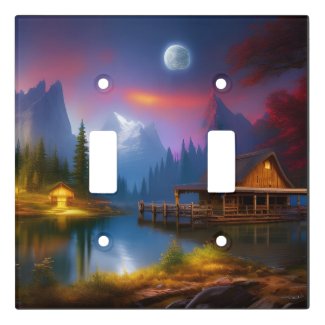 The Cabin in the Cove under the Moon 
