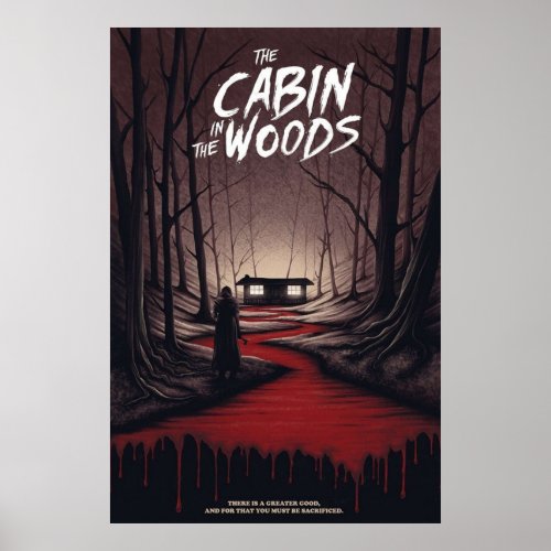 The cabin in the woods poster
