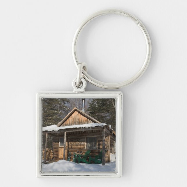 The cabins at the AMC's Little Lyford Pond Keychain (Front)
