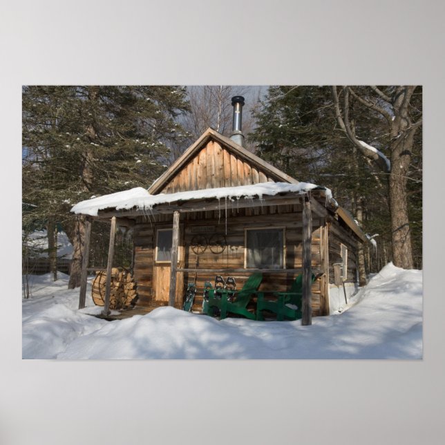The cabins at the AMC's Little Lyford Pond Poster (Front)