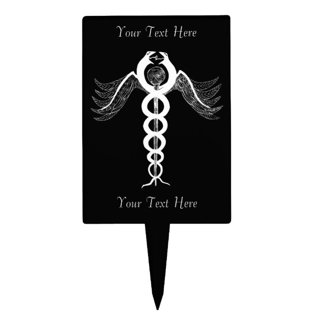 The Caduceus Cake Topper (Front)