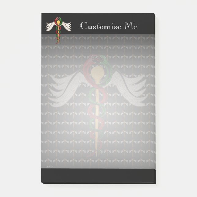 The Caduceus (Full Colour) Post-it Notes (Front)