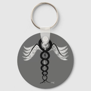 The Caduceus Keychain
