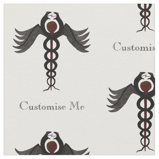 The Caduceus (Subdued) Fabric