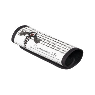 The Caduceus (Subdued) Luggage Handle Wrap