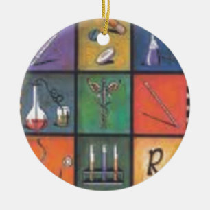 "The caduceus-Surgeon / medical Ornament" Ceramic Ornament