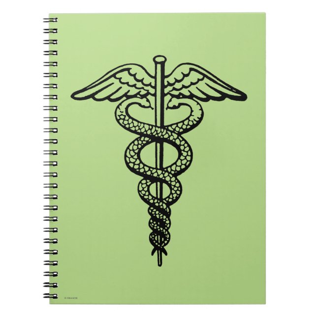 The Caduceus Symbol Notebook (Front)