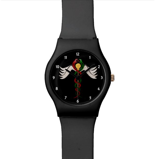 The Caduceus Wrist Watch (Close Up)