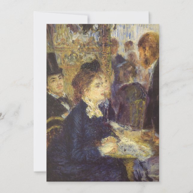 The Cafe by Pierre Renoir, Vintage Impressionism (Front)