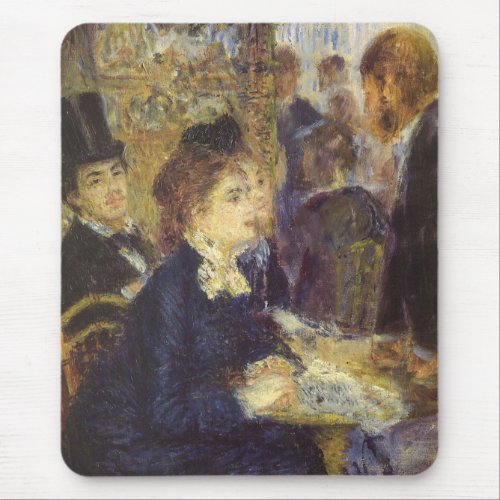 The Cafe by Pierre Renoir Vintage Impressionism Mouse Pad