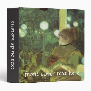 The Cafe Concert by Edgar Degas, Vintage Fine Art Binder