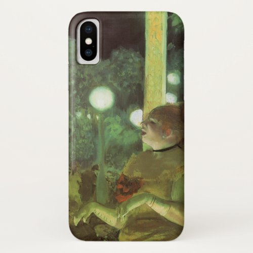 The Cafe Concert by Edgar Degas Vintage Fine Art iPhone X Case