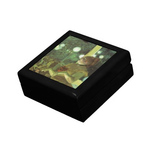 The Cafe Concert by Edgar Degas Vintage Fine Art Jewelry Box