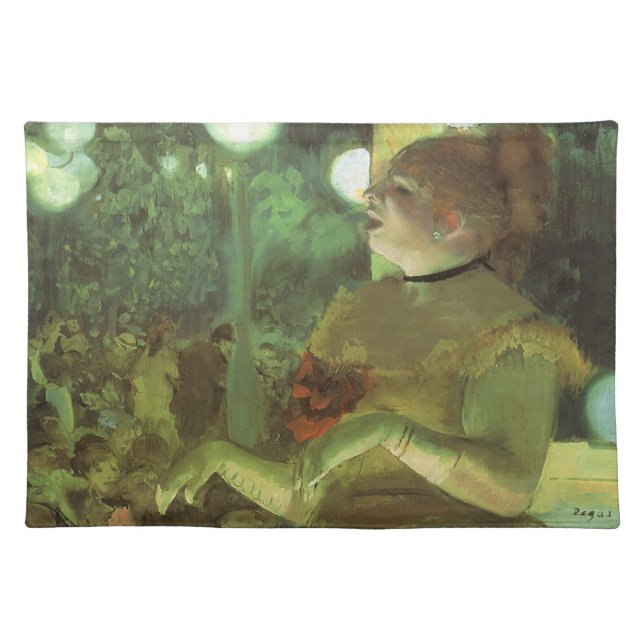 The Cafe Concert by Edgar Degas, Vintage Fine Art Placemat (Front)