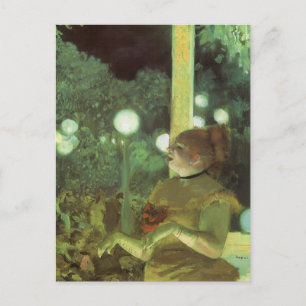 The Cafe Concert by Edgar Degas, Vintage Fine Art Postcard