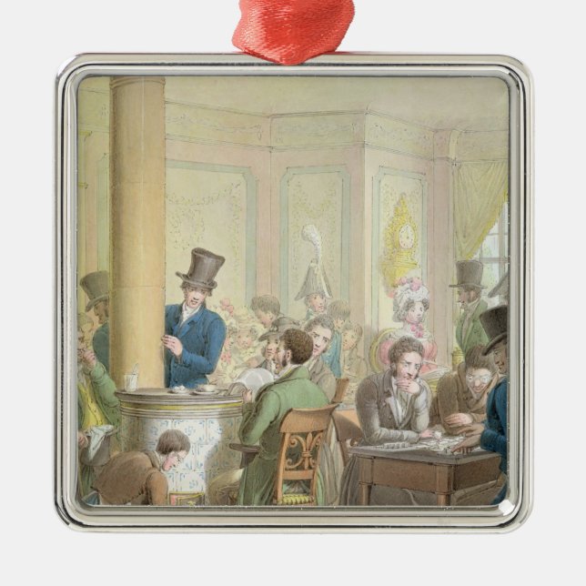The Cafe de Commerce, from 'Tableau de Paris' Metal Ornament (Front)