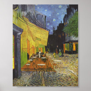 The Cafe Terrace at Night by Van Gogh Poster