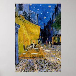 The Cafe Terrace by Vincent Van Gogh Poster