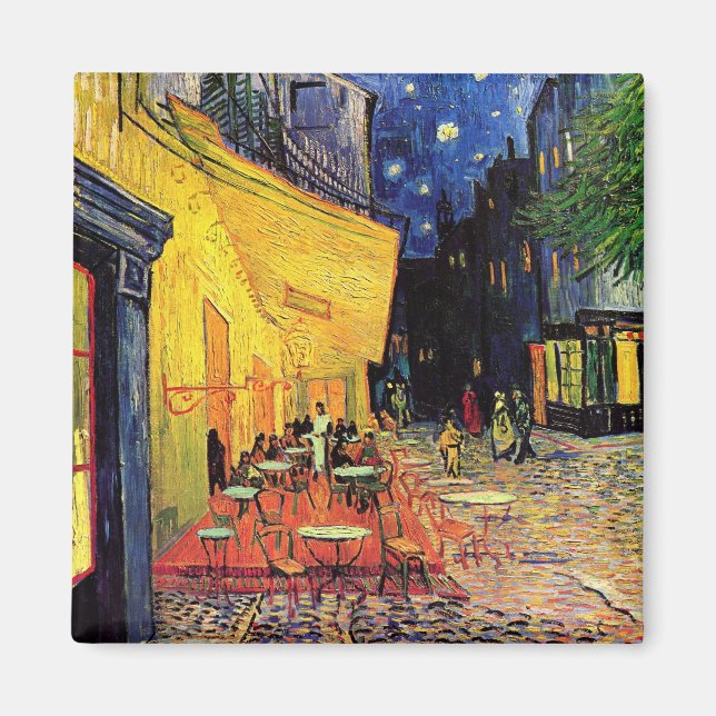 The Cafe Terrace in Arles, at Night - van Gogh Magnet (Front)