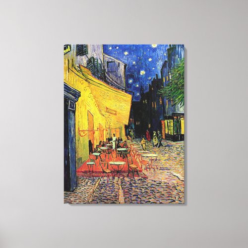 the cafe terrace on the placeVincent van Gogh Canvas Print