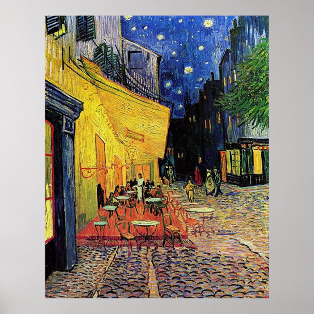 the cafe terrace on the place...Vincent van Gogh Poster (Front)