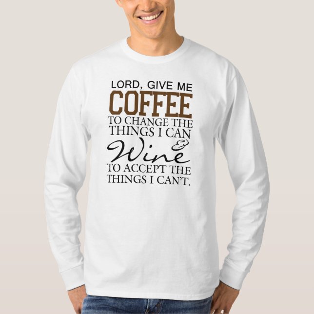 The Caffeine-ity Prayer T-Shirt (Front)